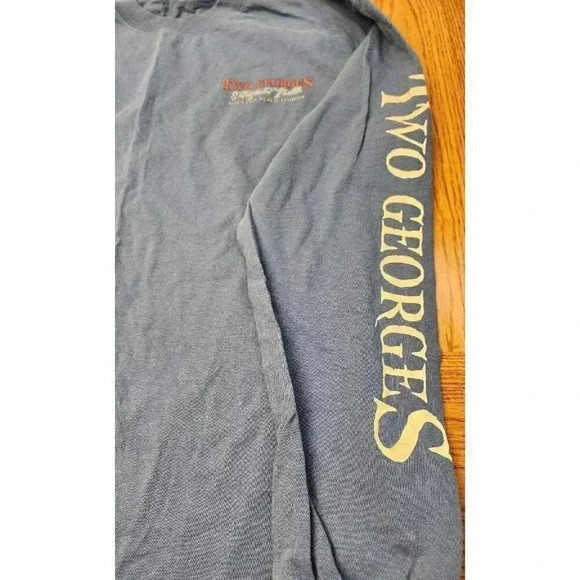 MENS LONG SLEEVE T-SHIRT TWO GEORGES PIRATE SIZE LARGE - Picture 3 of 5